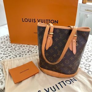 Louis Vuitton Monogram Petit Bucket Bag